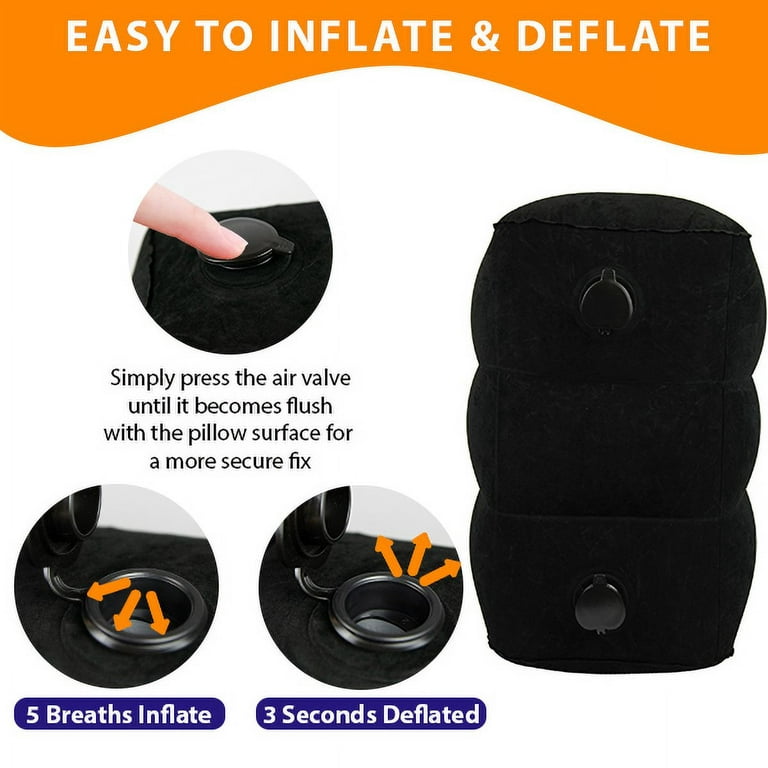 Adjustable Inflatable Footrest 2-Pack