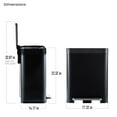 thumbnail image 2 of Home Zone Living 13 gal/50 Liter Kitchen Garbage Can Stainless Steel, Black, 2 of 15