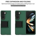 thumbnail image 2 of for Samsung Galaxy Fold5 Case, [Snug Touch Matte ] Military Grade Shockproof Protective Phone Case with Kickstand for Samsung Galaxy Fold 5 LTT Dark Green, 2 of 18