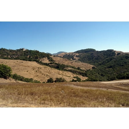 Canvas Print Mediterranean View Ranch Forest Hearst Castle Stretched Canvas 10 x