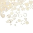 thumbnail image 3 of NUOLUX 1Pqt Para Con Dijes De Perla En Color Beige Material ABS, 3 of 6