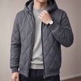 thumbnail image 2 of Windbreaker Jackets for Men Windproof Long Sleeve Hooded Solid Color Winter Casual Warm Windproof Jacket for Outdoor Travel Hiking, 2 of 10