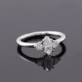 thumbnail image 3 of Oryn Jewelry 14K White Gold Plated Rings - 1.6 Ct Moissanite Marquise Cut Moissanite Rings - Women’s Engagement Promise Ring - 3 Stone Wedding Rings - Everyday Ring for Casual Wear, 3 of 5