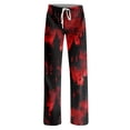 thumbnail image 5 of Halloween Pajamas Women Ladies Pumpkins Ghost Pajama Casual Elastic Waist Palazzo Pants Fall Pajamas, 5 of 6