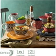 thumbnail image 4 of DOWAN Ceramic Dinnerware Set 16 Pieces Colorful Plates and Bowls Set, 4 of 6