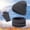 Grey, variant on Unisex Cute Knit Soft Hat Scarf Gloves Set Winter Warm Snow Cap Mittens