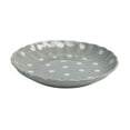 thumbnail image 2 of PotteryDen Pastel Grey Polka Dots Quarter Plate - Hand Painted | Hand Textured | Set of 1 | Ceramic | Ideal next to the dinner plate or serving snacks, small food items, 2 of 4