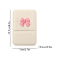 thumbnail image 3 of Linnome Small Travel Leather Folding Makeup Mirror Compact with Bow Design - Mini Portable Vanity Cosmetic Mirror for Women - Travel-Friendly Foldable Pocket Mirror for Purse Handbag, 3 of 6