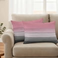 thumbnail image 3 of Outdoor Waterproof Pillow Covers Farm Wood Board Pink Gradient Decorative Throw Pillow Protectors,Pillowcase Cushion Cases for Patio Sofa Garden Couch,20x12in,Pack of 2, 3 of 14