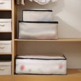 thumbnail image 1 of Bolsa de almacenamiento de edredones Caja de almacenamiento de edredones de ropa visual translúcida PEVA Bolsa de mudanza a prueba de polvo y humedad, 1 of 5