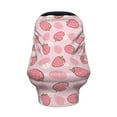 thumbnail image 2 of Haiem Strawberries Baby Nursing Cover & Nursing Poncho - Multi Use Cover for Baby Car Seat Canopy, Stroller Cover, 360°Full Privacy Breastfeeding Coverage, 2 of 9
