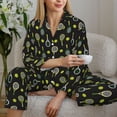thumbnail image 6 of Naloa Tennis Rackets Pajamas for Women Set, Womens Pajama Sets, Lounge Sets for Women, 2pjs for Women-Small, 6 of 7