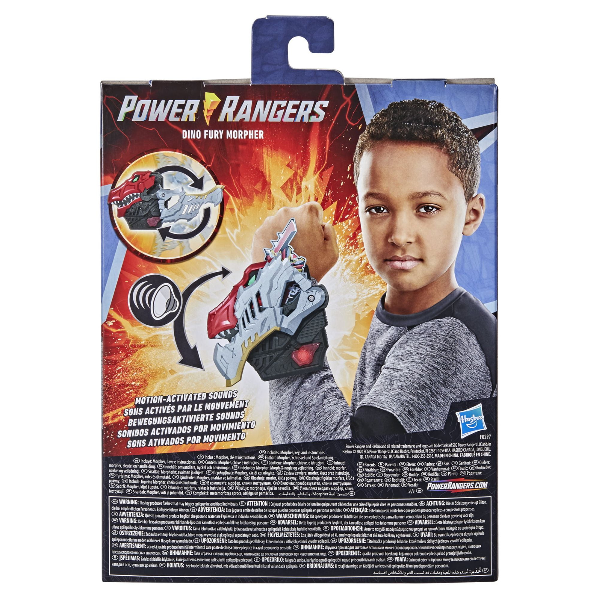 Power Rangers Dino Fury Morpher Electronic Toy, Motion Activated Play, Ages 5+