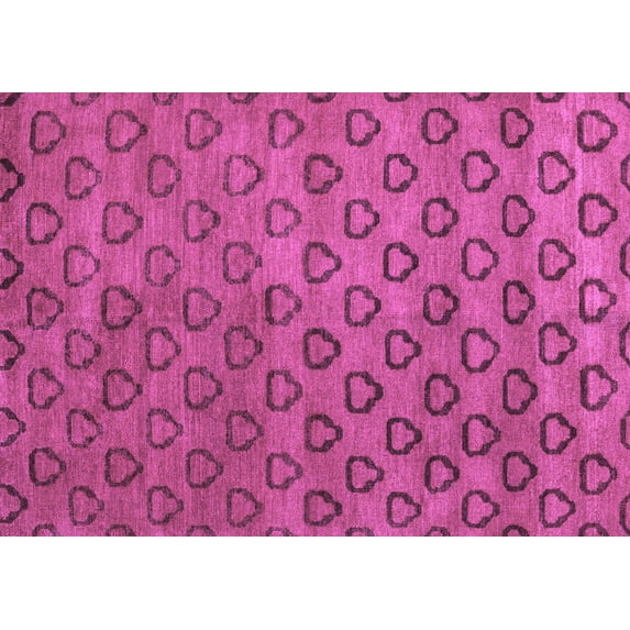 Ahgly Company Indoor Rectangle Abstract Purple Modern Area Rugs, 4' x 6'