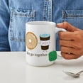 thumbnail image 4 of CafePress - We Go Together Like Coffee And Donuts Mug - 15 oz Ceramic Large White Novelty Mug, 4 of 6