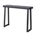 thumbnail image 2 of 43.3 Inch Solid Wood Console Table for Entryway, Sofa Table Narrow Entryway Table for Hallway, Behind The Couch, Living Room, Foyer, Black, 2 of 10
