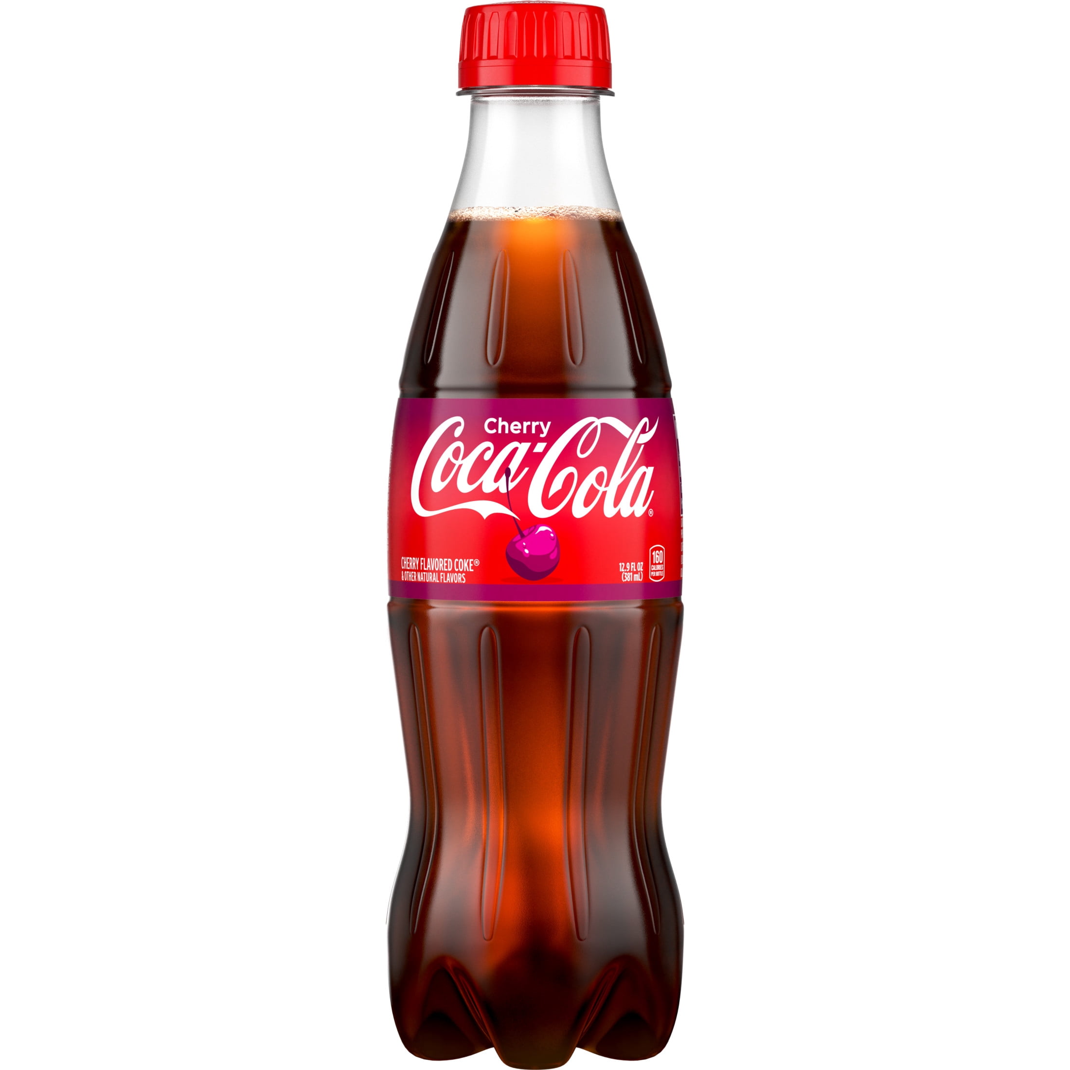 Coca-Cola Cherry Soda Pop Bottle, 12.9 fl oz - Walmart.com