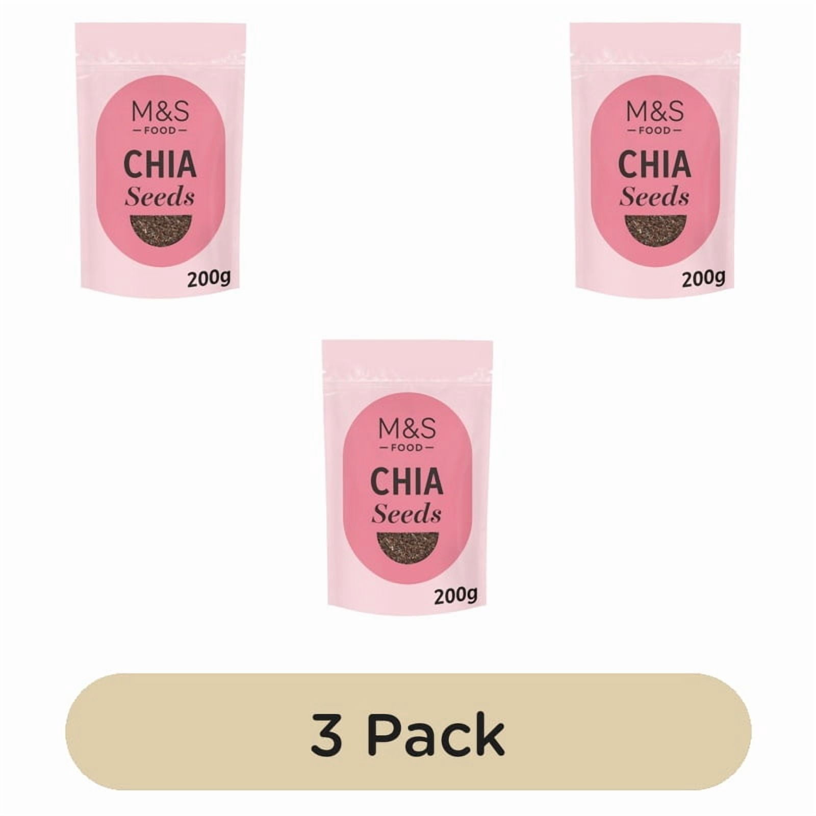 M&S Chia Seeds 200g, British Import (Pack of 3)
