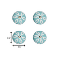 thumbnail image 2 of 1.5" x 1.5" x 1.5" Turquoise White and Gold  Knobs 12 Pack, 2 of 5