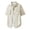 Beige, variant on Mens Cargo Shirts Button Down Short Sleeve Collared Shirts Work Office Casual Regular Fit Shirts with Pockets