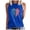 Blue, variant on AnuirheiH American Flag Tank Tops for Women 4th of July Clothes Sleeveless Patriotic Shirts Women's Sleeveless Summer Sexy Casual Tops Regular Round-Neck Printing Sleeveless Vest Tops