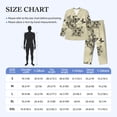 thumbnail image 3 of Bingfone Men's Pajama Set 2 Piece Loungewear PJs, Long Sleeve with Pajama Pants-Vintage Floral, 3 of 7