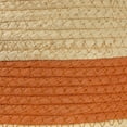 thumbnail image 5 of Household Essentials Round Handwoven Paper Rope Basket with Terracotta Stripe and Handles, Natural, 5 of 8