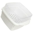 thumbnail image 6 of Oecoator Microwave Vegetable Steamer Box Double Layer Plastic Steamer Kitchen Steaming Case With Lid, 6 of 7