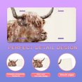 thumbnail image 2 of Smoaffly Highland Cow Bull Animal License Plate Decorative Car Front, Metal Car Plate, License Plate, Vanity Tag, Aluminum Novelty License Plate for Men/Women/Boy/Girls Car 6×12 Inch, 2 of 5