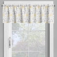 thumbnail image 4 of Ambesonne Grunge Valance & Curtain, Roses Flowers, 55"x36", Yellow Grey White, 4 of 7