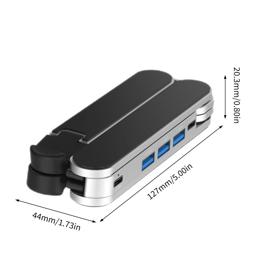 Lightweight pliable Laptop Stand Having USB Expansion For Quick Assembly