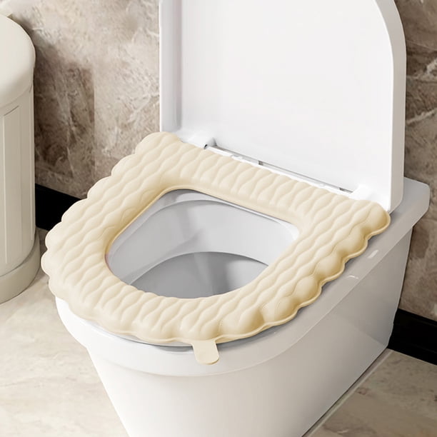 Ganfancp a Prueba de Agua y Engrosada Universal Wc Mat Hogar a Prueba de Suciedad Pasta Cubierta Del Asiento Del Inodoro Ofertas Del Día 1 X Asiento de Inodoro