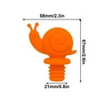 thumbnail image 3 of Ovzne Little Snail Wine Bottle Stopper - Cute Decorative Reusable Leak-Proof Stopper, Ideal for Wine Beer Bottles, Easy to Clean, 3 of 5