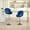 Navy, variant on S-HOME Set of 2 Adjustable Barstools in Classic Featuring Comfortable Backrest and Footrest for Kitchen Decor