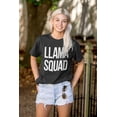 thumbnail image 4 of Llama Squad Save The Drama Alpaca BFF Women's Graphic T Shirt Tees Brisco Brands M, 4 of 5