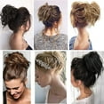 thumbnail image 7 of SEGO Messy Bun Hair Piece For Women Wavy Hair Scrunchies Synthetic Hair Bun Hairpiece Fluffy Tousled Updo Scrunchie Chignon Wrap On Scrunchy Bun Extensions Donut for Women, 7 of 7