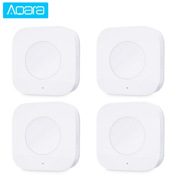 Aqara 4 Pcs Mini Commutateur Sans Fil Zigbee Commutateur de Télécommande du Système