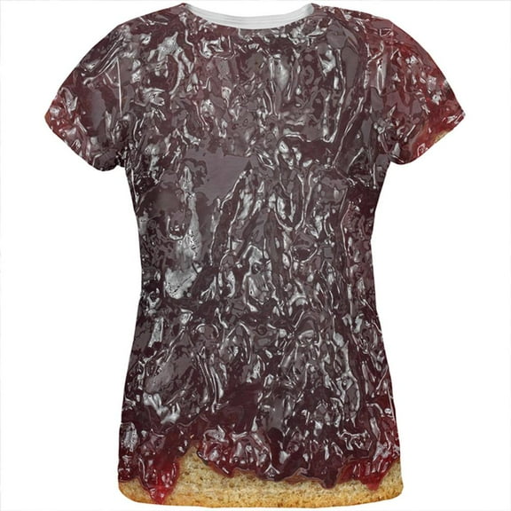 Halloween Jelly PB Costume All Over Womens T Shirt Multi 2XL