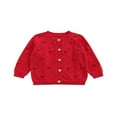 thumbnail image 1 of Cardigans à Manches Longues pour Bébé Fille, Veste à Boutons avec Pompons, 1 of 6