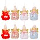 thumbnail image 1 of Lazo de Navidad, árbol de Navidad, árbol de Navidad, colgante, decoración para colgar, adorable, colgante, adornos de muñeca, artesanías de muñeca para fiestas en casa de Navidad, juego de 8 piezas, 1 Feliz Sencillez, 1 of 5
