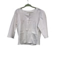 thumbnail image 2 of Kidsy Toddler Girls Fashion Cardigan  Round Neck, Button Down Closure  White, 2, 2 of 2