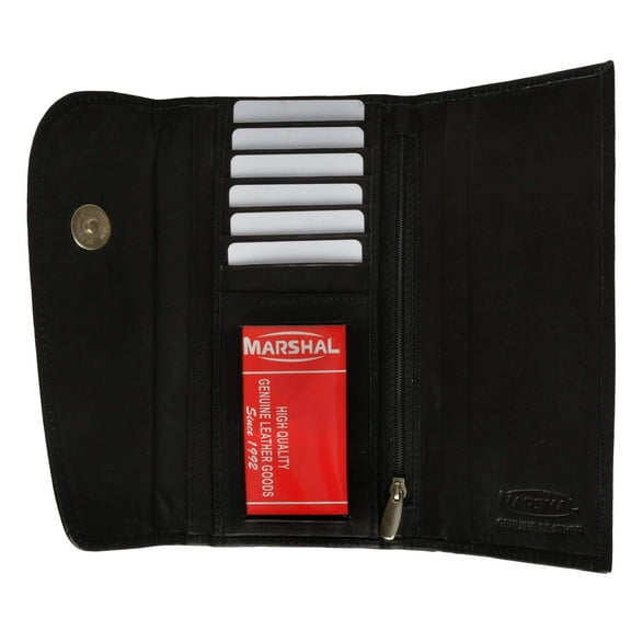 Ladies Checkbook Style Leather Wallet Purse Clutch 2575 CF (C)