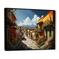 thumbnail image 2 of Designart "Fiesta City Mexico Mexican wall art I" Cityscapes Floater Framed Canvas Art Print, 2 of 7