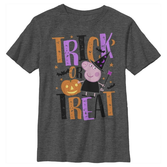Boy's Peppa Pig Halloween Trick-Or-Treat Graphic T-Shirt