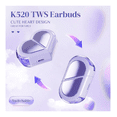 thumbnail image 2 of Auriculares Bluetooth Inalámbricos Con Forma De Corazón Malubero Morado, 2 of 4