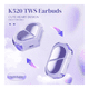 thumbnail image 2 of Auriculares Bluetooth Inalámbricos Con Forma De Corazón Malubero Morado, 2 of 4