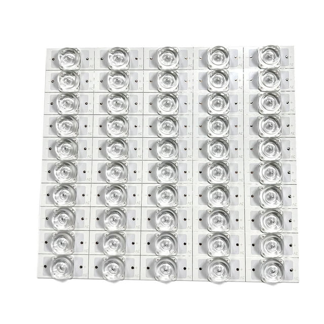 FlyFlise 50PCS 3V SMD Lamp Beads with Optical Lens Filter Concave Lens Filter Strips for 32-65 LED TV Repair Led Light Strip Parts Accessories