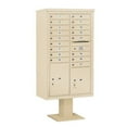 thumbnail image 5 of Salsbury Industries Pedestal Mounted 17 Units 20 Door 4C Horizontal Cluster Box Unit with 2 Parcel Lockers, 5 of 6