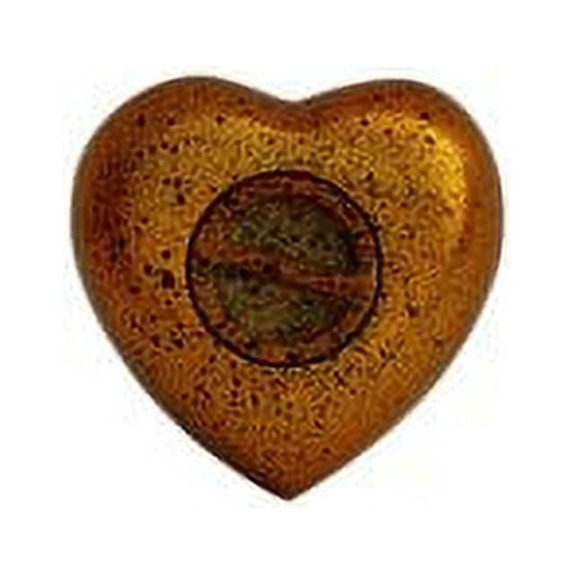 SHREYAS Heart Shaped YELLOW BLACK DOT Cremation URNs for Human & Pet Ashes Keepsake Vase Highly Durable