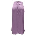 thumbnail image 5 of RUTAYY Women Straight Solid Color Midi Skirt For Daily Vacation Wear Elegant Slim Fit Spring Summer Casual Skirt Casual Travel Skirts, 5 of 5